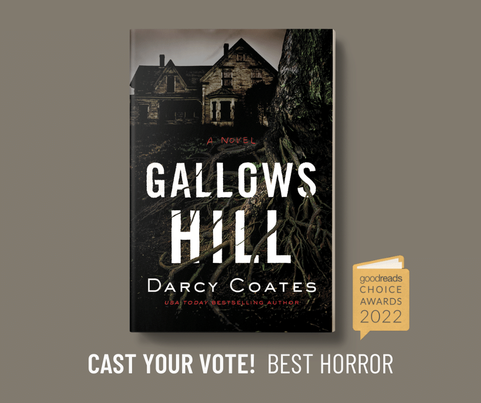 darcyauthor's tweet photo. Oh wow, Gallows Hill is a nominee for the best horror book in the 2022 Goodreads Choice Awards! This was a shock and an absolute joy. 

Voting is happening over here, if you want to join me! https://t.co/En9xmaY1vG https://t.co/2riyBh2Vpj