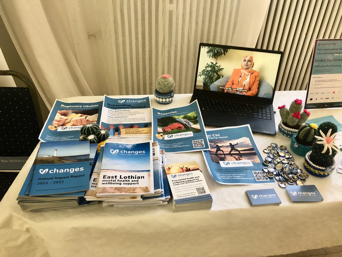 We’re here representing <a href="/Changes_CHP/">Changes East Lothian</a> at <a href="/VolunteerEL/">Volunteer Centre East Lothian</a> Third Sector Annual Conference. Great morning making new connections with other #EastLothian #charities and #thirdsector organisations.