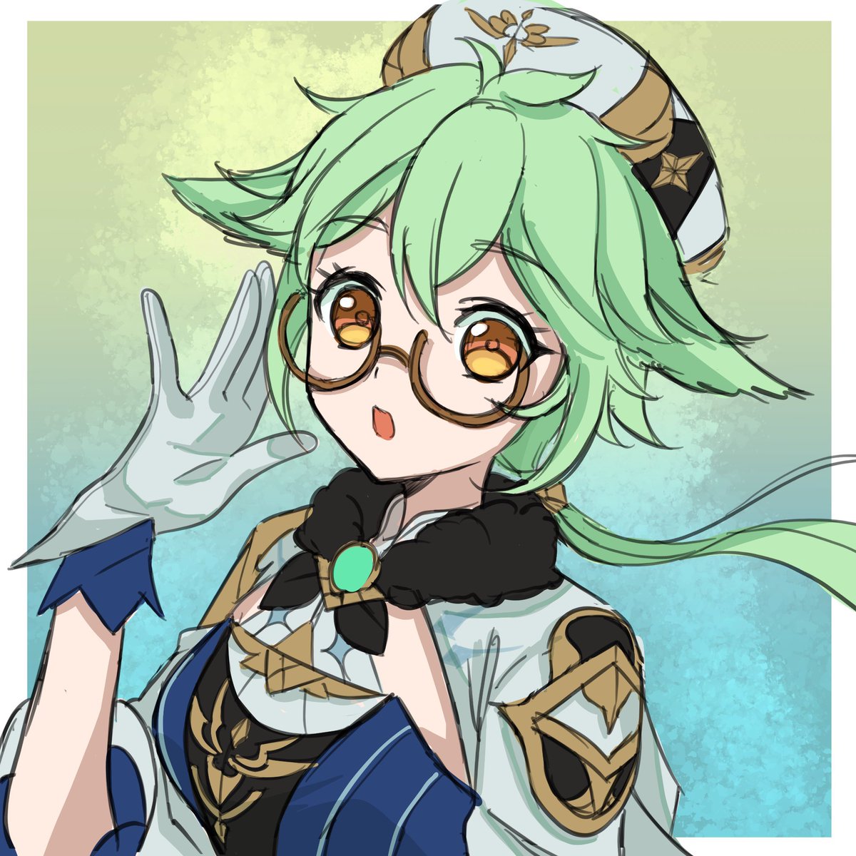 砂糖|スクロース(原神) 「スクロースちゃんラフ 」|カラナシ マリのイラスト