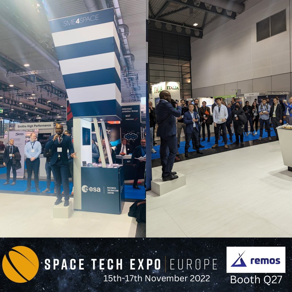 Space Tech Expo's
Booth Q27 is buzzing! Come and say hi to us 🙂

Our team is all geared up to meet you in the coming two days at the exhibition.

We are excited to build the link between earth and space with you!