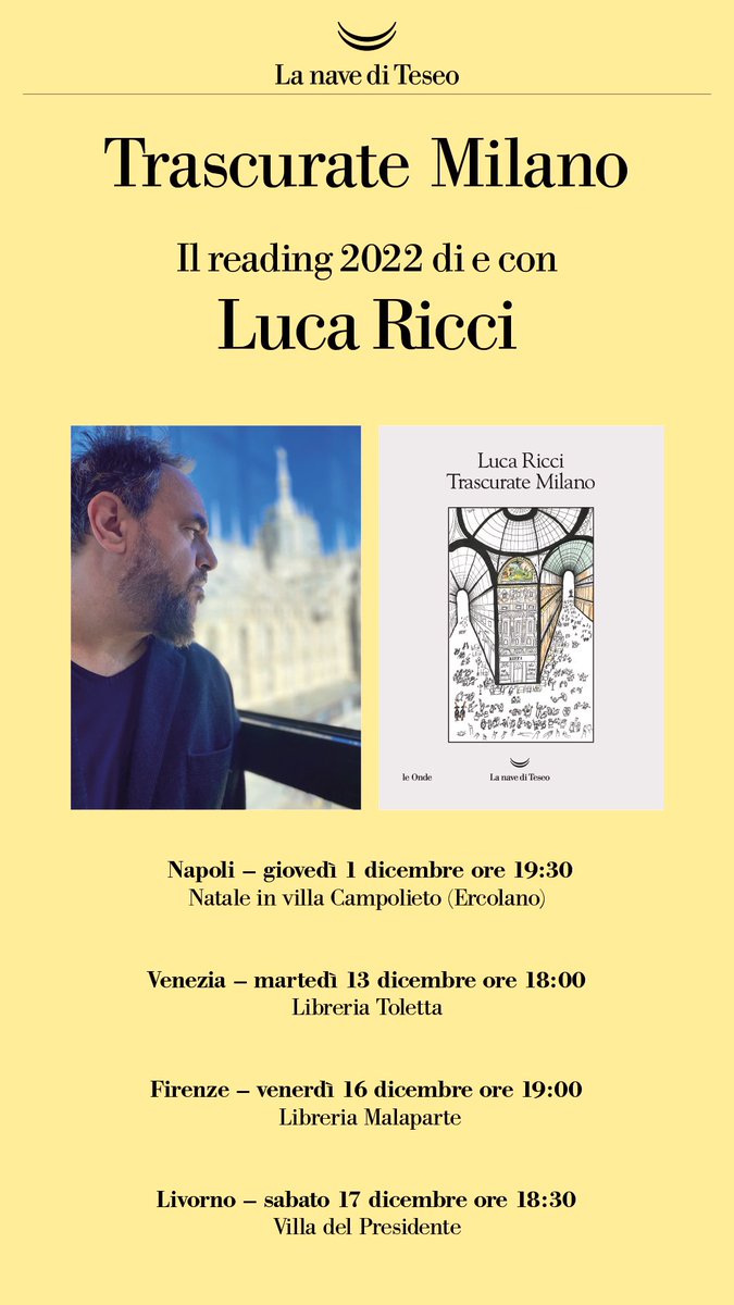 A dicembre torniamo a molestarci dal vivo.