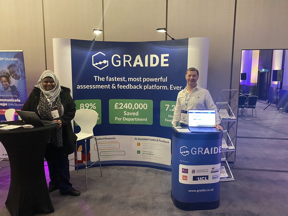 GraideFeedback's tweet photo. We are in London today and tomorrow, November 16–17, for the Campus Live UK&amp;IE Conference.
Extremely thrilled to be a part of this with @timeshighered 
Catch us at our stand; our team will love to engage and connect with you!

#highereducation #TheLive #TheCampusLive #Graide https://t.co/JIxffQO8dx