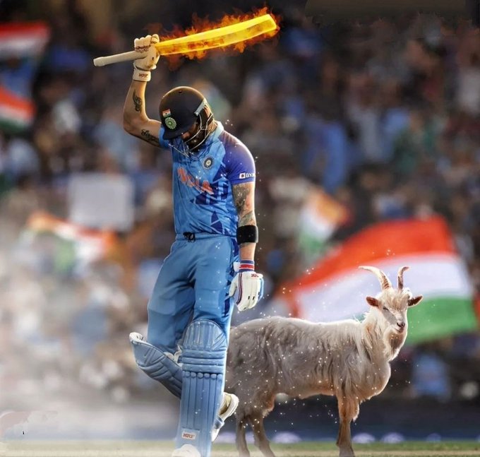 thrill_fun's tweet photo. King Kolhi @imVkohli 
#thrill_fun #ViratKohli𓃵  #MSDhoni  #GOAT𓃵 https://t.co/g3DPPRHXpN