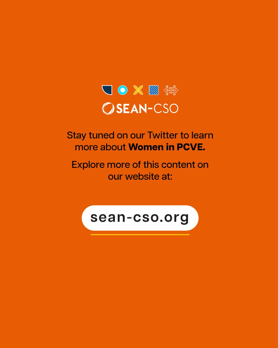 sean_cso's tweet photo. Furthermore, Shadia also shares her findings in Pattani, Mindanao, and Myanmar communities on peace and conflict resolution development. Learn more of her stories on our website at https://t.co/p2rf2xGaSw.
#SEANCSO
#Women
#Gender
#PeaceandConflictResolution
#SoutheastAsia https://t.co/th2ZMNEbJH