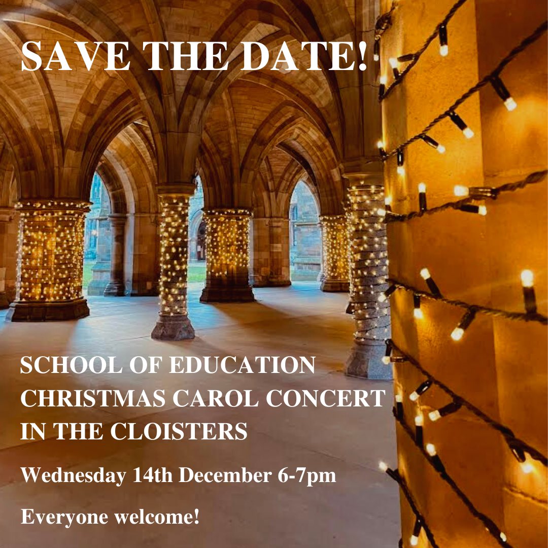 ✨CAROLS IN THE CLOISTERS!✨

Join us on Wednesday 14th December from 6-7 p.m., with hot drinks and mince pies afterwards in the Memorial Chapel!🎄

Please feel free to invite your family and friends along!