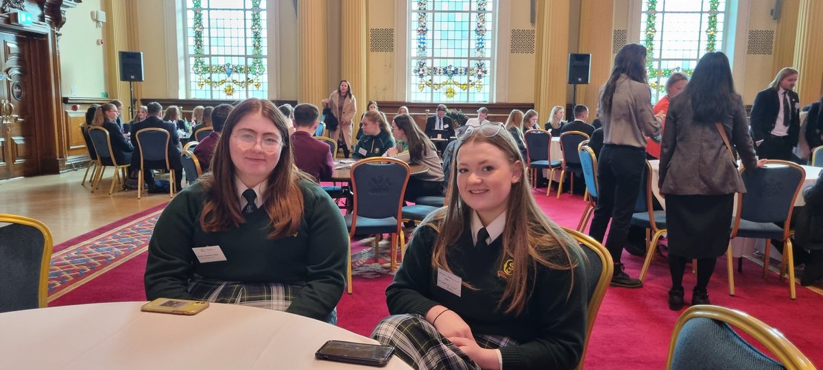Negotiations are in full swing Y14 <a href="/StJosephs1964/">St Joseph's Cmaglen</a> representing the UK and Pro Green Lobby at the <a href="/BCouncil_NI/">British Council Northern Ireland</a> COP27 Climate Negotiation Simulation in Belfast City Hall #COP27climatesimulation