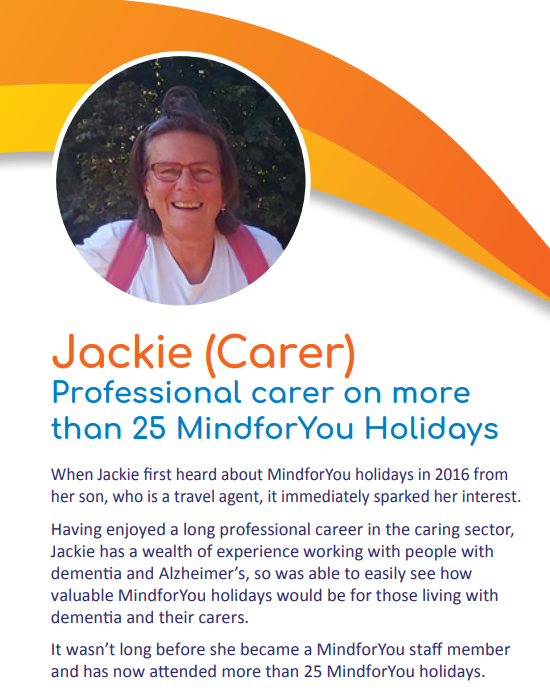 Meet Jackie... 💛

To read Jackie's full story visit mindforyou.co.uk/meet-jackie/ and find out about the real impact of a MindforYou holiday.

#dementiaholidays #dementiaawareness #dementia #gueststories