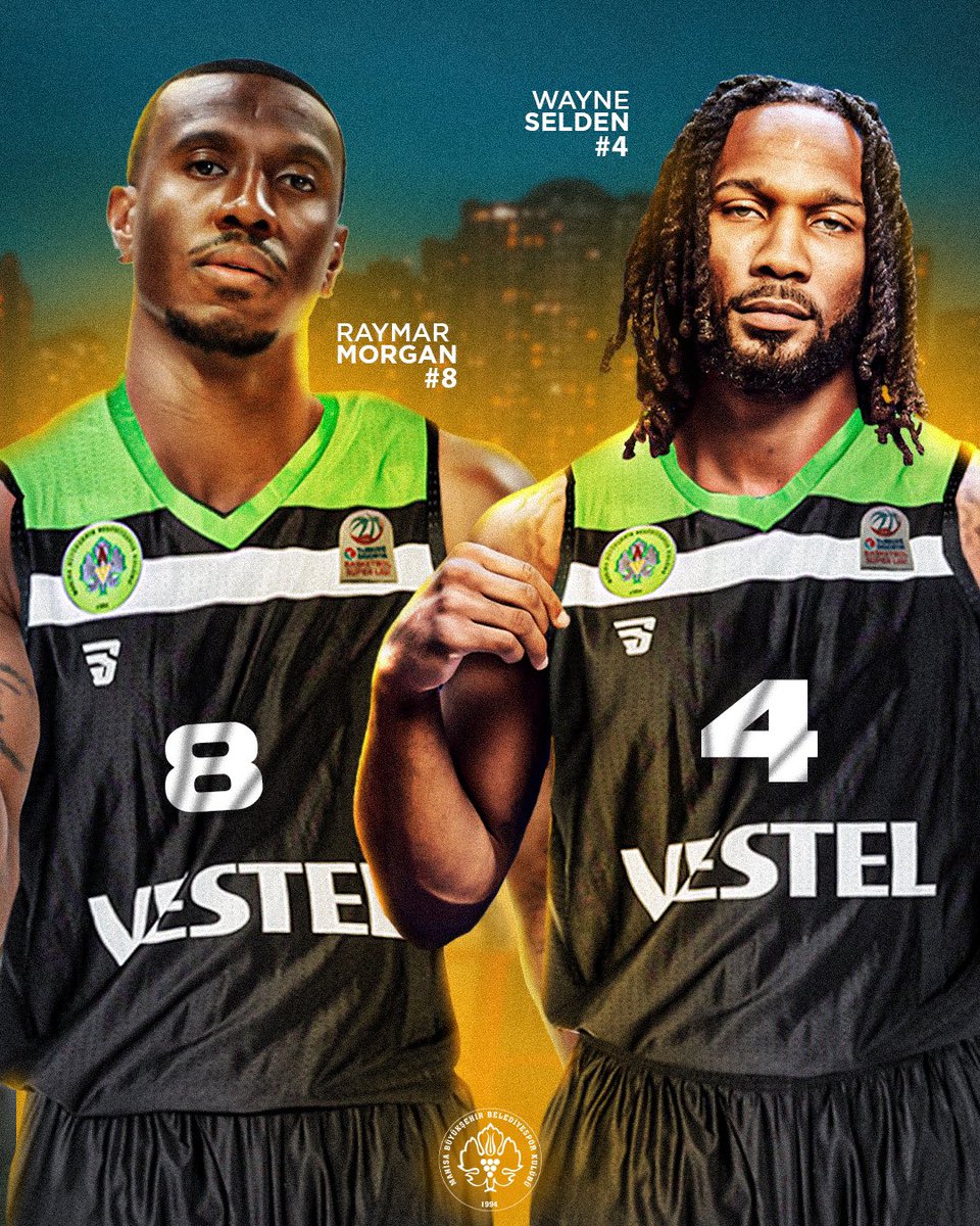 korfezbasket's tweet photo. Büyük Manisa Ailesi’nin yeni üyeleri! 😎 @raymarmorgan2 & @wayneseldenjr
#RAYWAY #PotanınTarzanlarıGeliyor💚🤍 https://t.co/Ru4LBL3xKf