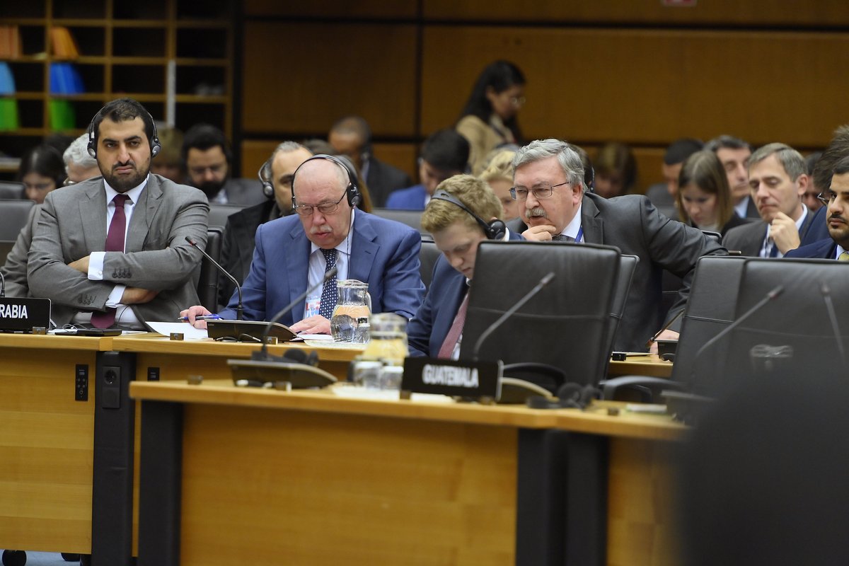 rafaelmgrossi's tweet photo. Our Board of Governors meeting opened today. I informed Governors that I've just returned from #COP27 where @IAEAorg is present &amp; engaged in important areas where we can help—nuclear is at the table, to mitigate #ClimateChange &amp; contribute to adaptation w/ #NuclearScience &amp; tech. https://t.co/b9pQkjkga4