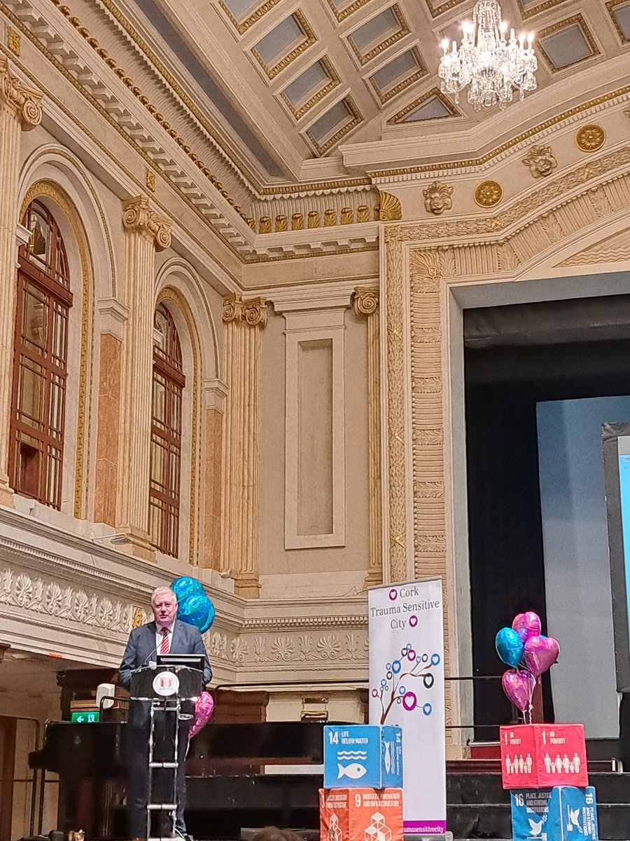 janehmul's tweet photo. I'm at the launch of the #traumasensitivecork strategy at @corkcitycouncil City Hall. Let's hope that individual policy-makers, service managers &amp; frontline professionals truly get to grips w #trauma &amp; reflect upon their own biases, relational patterns &amp; behaviour. #justbesound https://t.co/l0vuLGsnZS