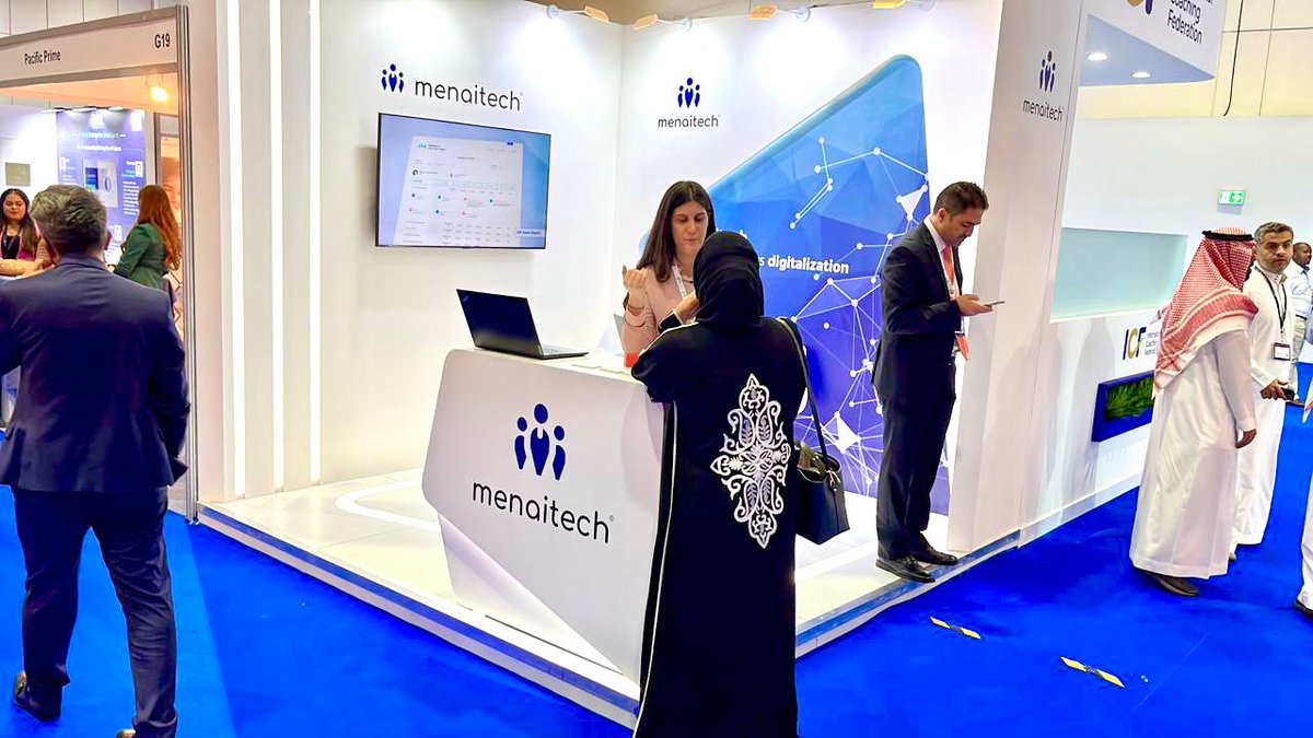 menaitech's tweet photo. Menaitech's participation at the 2022 edition of the HR Summit &amp; Expo in Dubai on HR, technology, and transformation.

#hrmanagement #hrdigitization #hrse #networking #hrms #saas https://t.co/TMQ3OdRHbV
