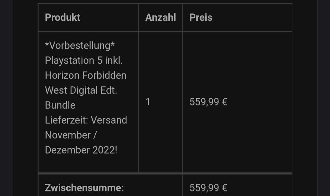 baldman_'s tweet photo. @PS5_BOTs Got pre-order with Horizon. Thanks! 🥳 https://t.co/6ehN3Cg3xB