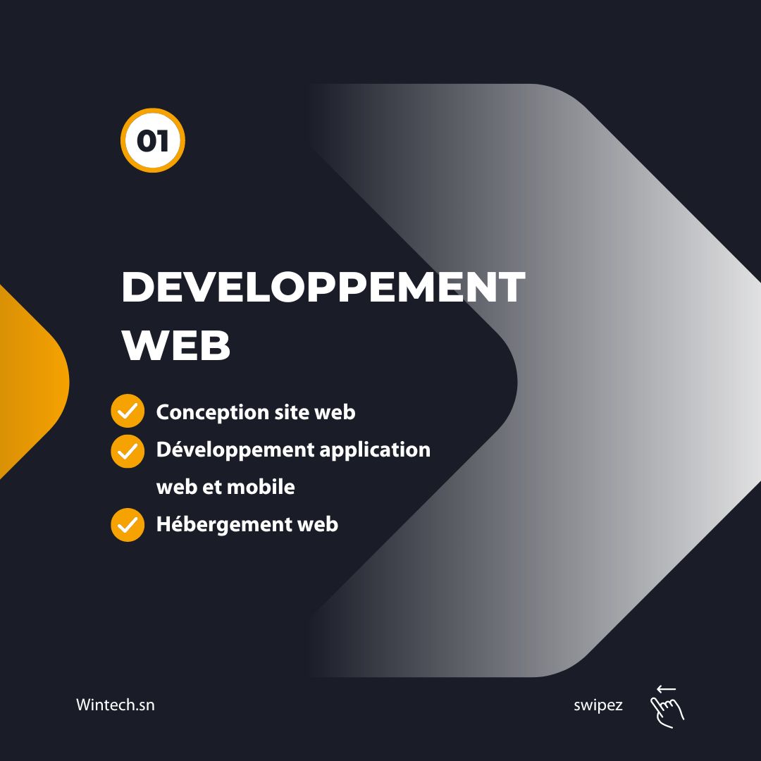 wintech_sn's tweet photo. Découvrez nos différents services digitaux innovants pour optimiser votre présence en ligne et atteindre vos objectifs.

@ODCSenegal 
#siteweb #digitalmarketing #technology https://t.co/gPeAH3dzzr