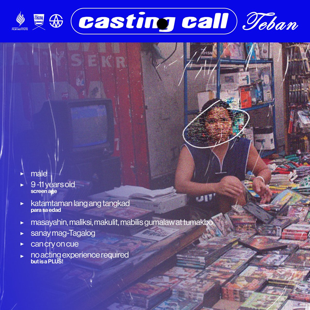 LFSfilm's tweet photo. Join us in bringing this film to the silver screen. 📽️

LAST FULL SHOW is looking for ACTORS who will be a part of the narrative short film!

💿 Deadline of Submission: November 25, 2022
💿 Target Shooting Date: January 12-13, 2023

See photos for more details! 

(1/2) https://t.co/acsJd8MdwJ
