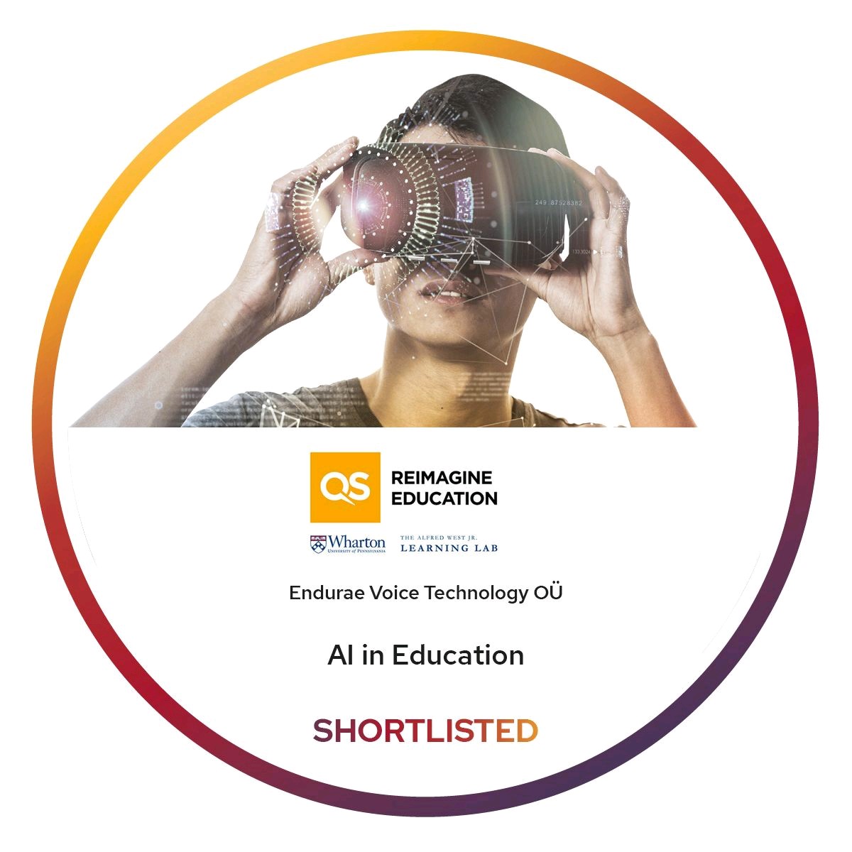 EnduraeVoice's tweet photo. We are delighted to announce that our #interVeu solution has been shortlisted for the prestigious ReImagine Education Awards under the AI category! #QSReimagine @QSCorporate #AI #edTech #voiceTech @e_Residents https://t.co/nTkH6pS12q
