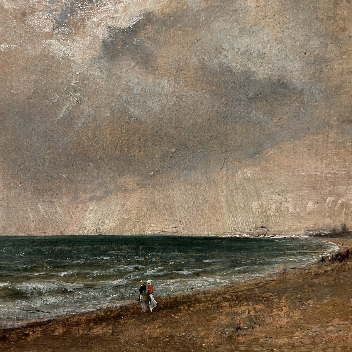 Me thinks #Brighton beach has changed a bit since Constable painted it 1824 😂 #pallanthousegallery #sussexlandscape