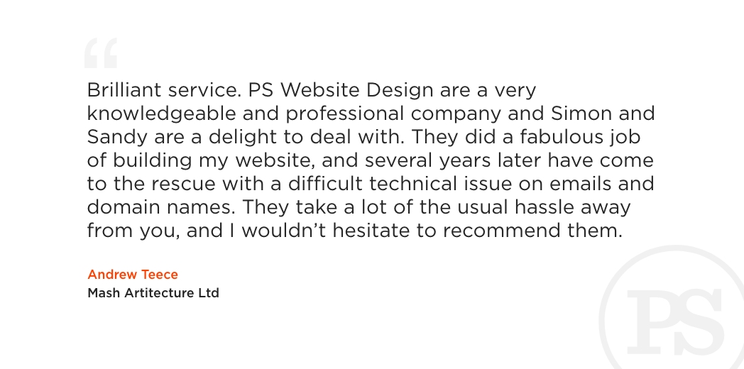 Check out our fabulous review from Andrew Teece, Mash Architecture Ltd
#content #quality #webdesign #creative #designer #graphicdesign #branding #digital #marketingdigital #technology #digitalmarketing #graphicdesigner #advertising #webdesign #ilkley  #pswebsitedesign #leeds