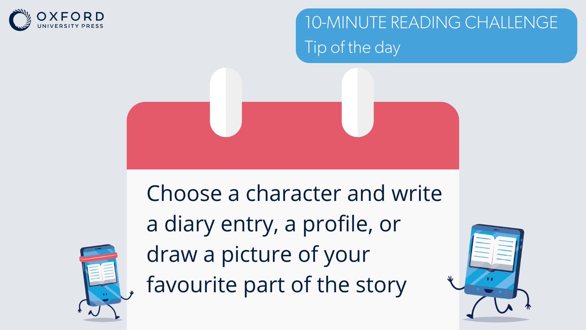 OUPELTGlobal's tweet photo. Here’s today’s tip to help your students build a reading habit 👇.
Join our reading challenge for more tips and activities to encourage your students to read for 10 minutes every day -> https://t.co/Sak073pYl1
#readingchallenge #extensivereading #readingenglish https://t.co/F1n1ZHV7RF