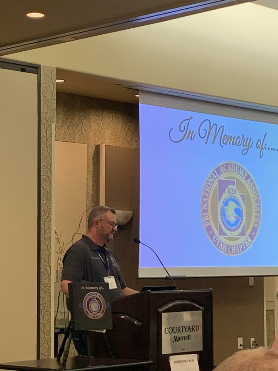 FBINAAQuantico's tweet photo. Executive Director Howard Cook spoke with the FBINAA-Utah Chapter in St. George, Utah, this week. Thank you for allowing us the opportunity to speak at your chapter retrainer! #FBINAA #UtahChapter #ChapterRetrainer https://t.co/5EBJJVi9S7