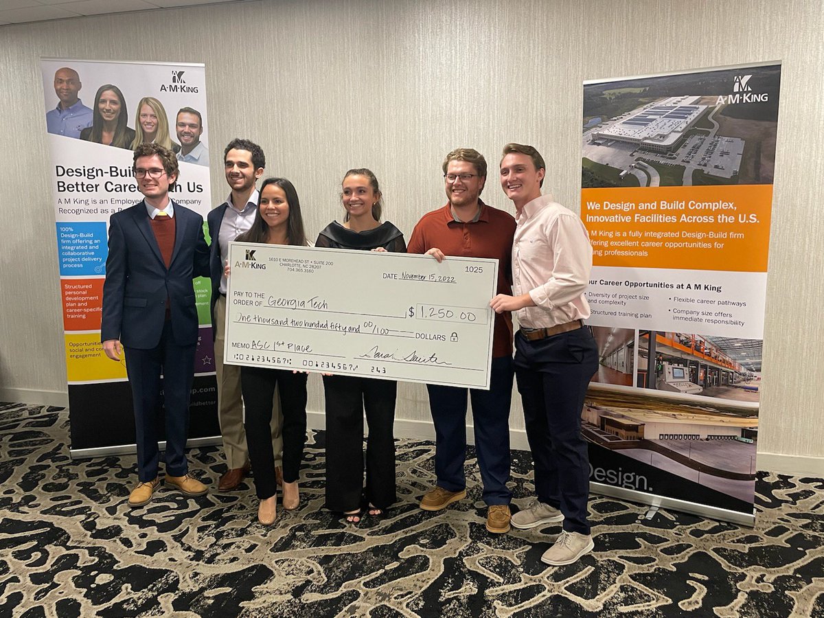 We are so proud of <a href="/BCatGT/">Georgia Tech School of Building Construction</a> team - who won *first place* at the ASC- Region 2 Design-Build Student Competition!!! #🎉🎉#designbuild