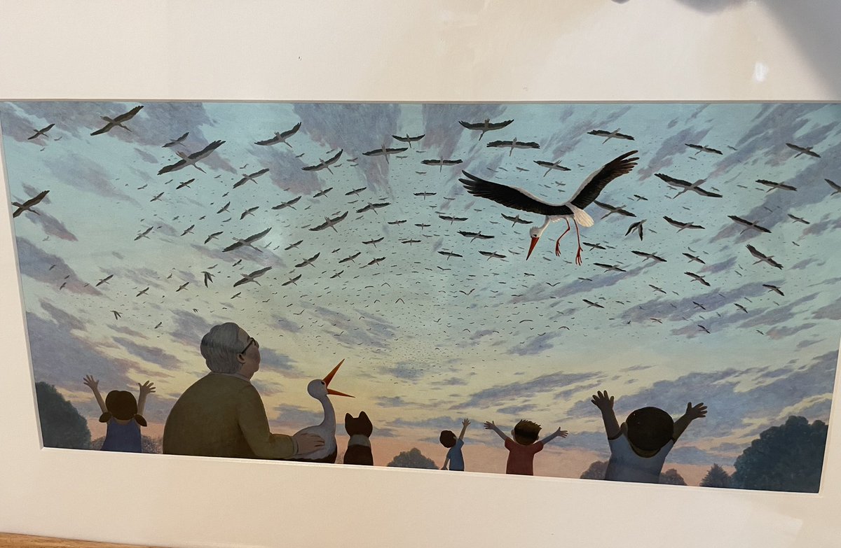 minitreehouse's tweet photo. This illustration is currently hanging at the @SOI128 for The SOI Original Art Show 2022. #theOA2022 #featherstogether 🍀😌🙏 https://t.co/vU6oyg7ane