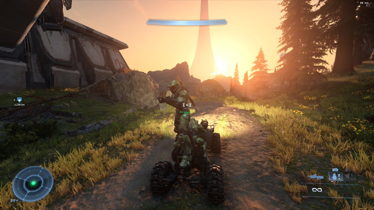 EUGeometry117's tweet photo. Co-op campaign in Halo Infinite feels really great even on Xbox One S. It's sad that people cannot play It on split-screen. 
@asax_EU 🗿😎
#HaloInfinite #Halocoop #Halo #HaloWinterUpdate #XboxShare https://t.co/A2pEx54UmD