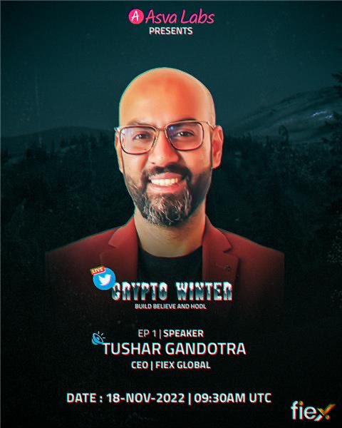 1/2

Presenting our guest for first episode of “crypto winter series
<a href="/Gandotratushar/">Tushar Gandotra</a> ,CEO of <a href="/Fiexglobal/">Fiex Global</a>🎙 

✅Fiex Global is the Worlds 1st AR based NFT marketplace and new age Digital asset Exchange

🌎Check it out: Fiexglobal.com 

#AMA #cryptowinter #Bull #web3

🧶👇🏻