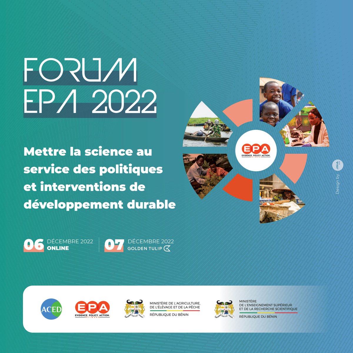 EPAntw's tweet photo. 🚨 SAVE THE DATE : FORUM EPA 2022

Nous sommes très heureux de vous annoncer que le Forum EPA 2022 aura lieu les 6 et 7 décembre 2022 en ligne et présentiel, autour du thème « Mettre la science au service des politiques et interventions de développement durable ». https://t.co/JeFcsEztmp