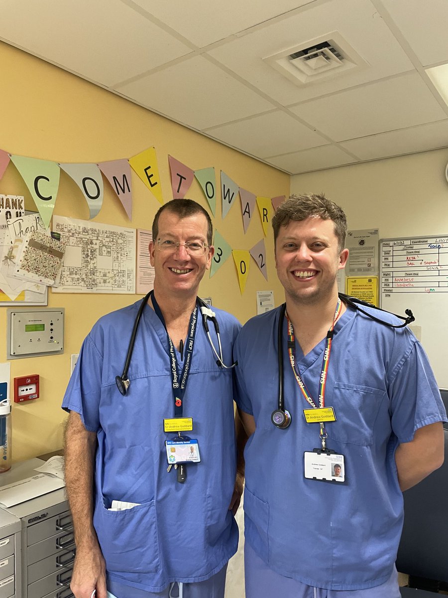 What a pair! The General Medicine ward team today has 2 Dr Andrew Goddards. That hasn’t caused any confusion at all…..