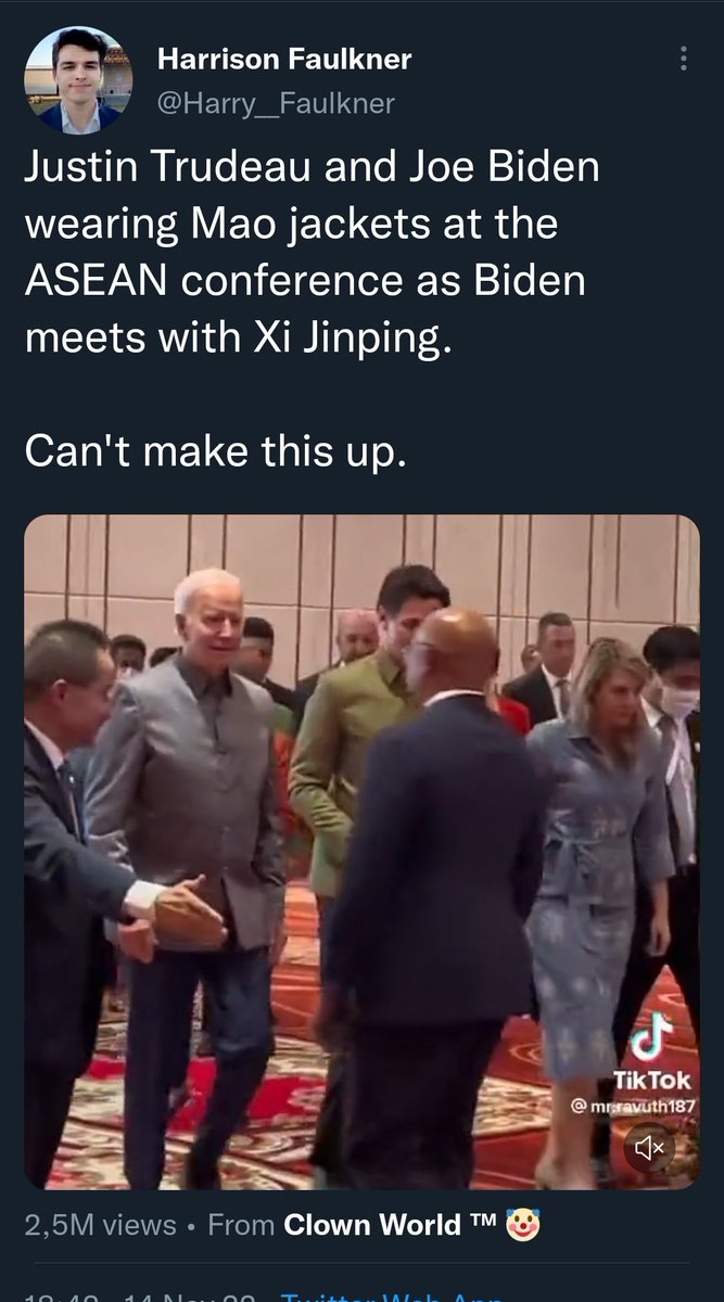 chenchenzh's tweet photo. who'd have thought world leaders wearing "non-Western" clothes could elicit such insecurity among a certain group of people. https://t.co/H018U2GmPQ