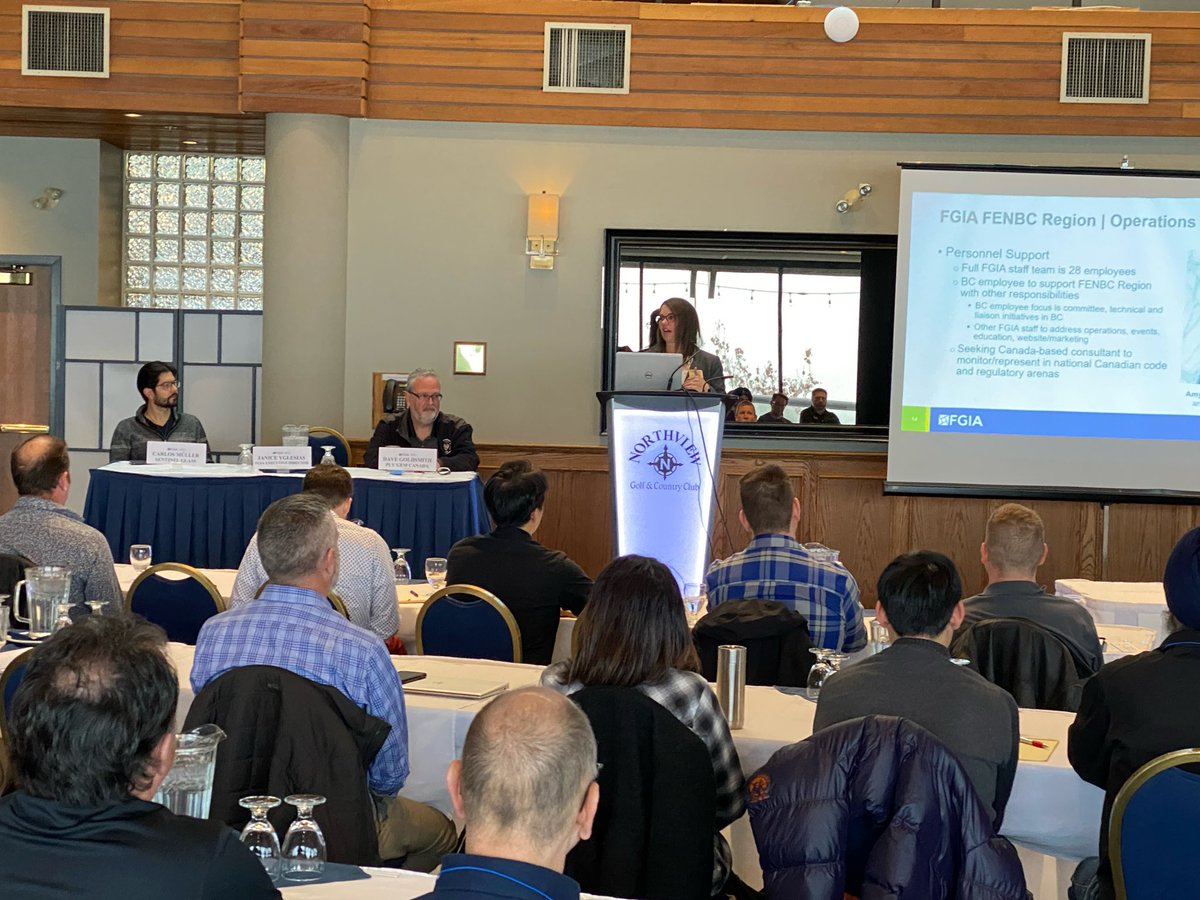 Such a great kick off to today’s FGIA FENBC Region Technical Summit in Surrey. With over 60 registrants for this event, we’re looking forward to a full day of BC topics and collaboration.