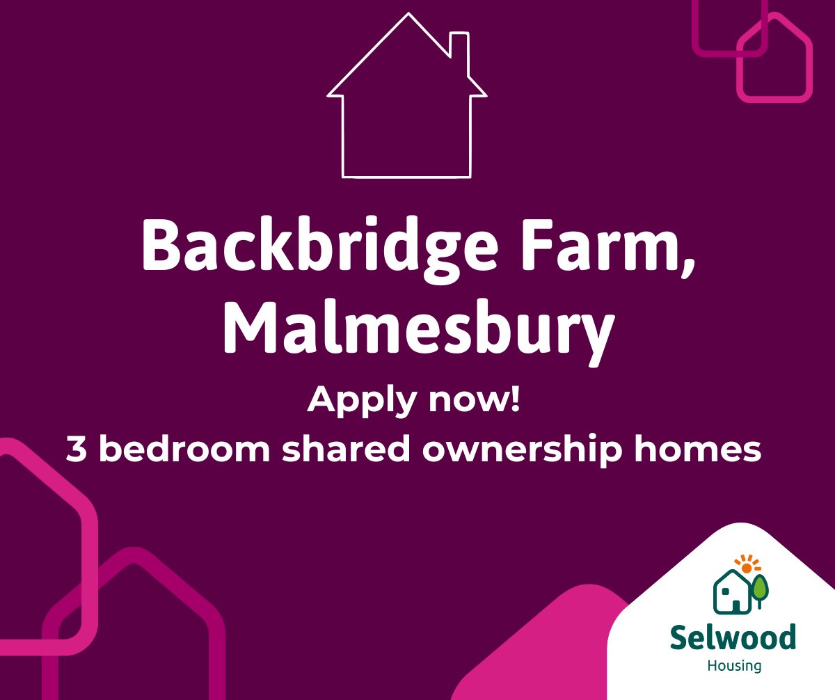 Backbridge Farm, #Malmesbury 🏘️ Apply now for our 3 bedroom #sharedownership homes.
Find out more here ➡️ Backbridge Farm, Tetbury Road, Malmesbury - Selwood Housing ecs.page.link/KjQWA 

Or, contact us today to apply!
📞 01225 715846
💻 sales@selwoodhousing.com