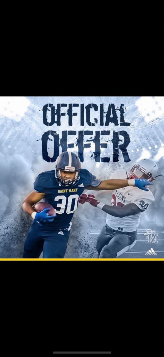 Blessed to receive my first offer from Saint Mary