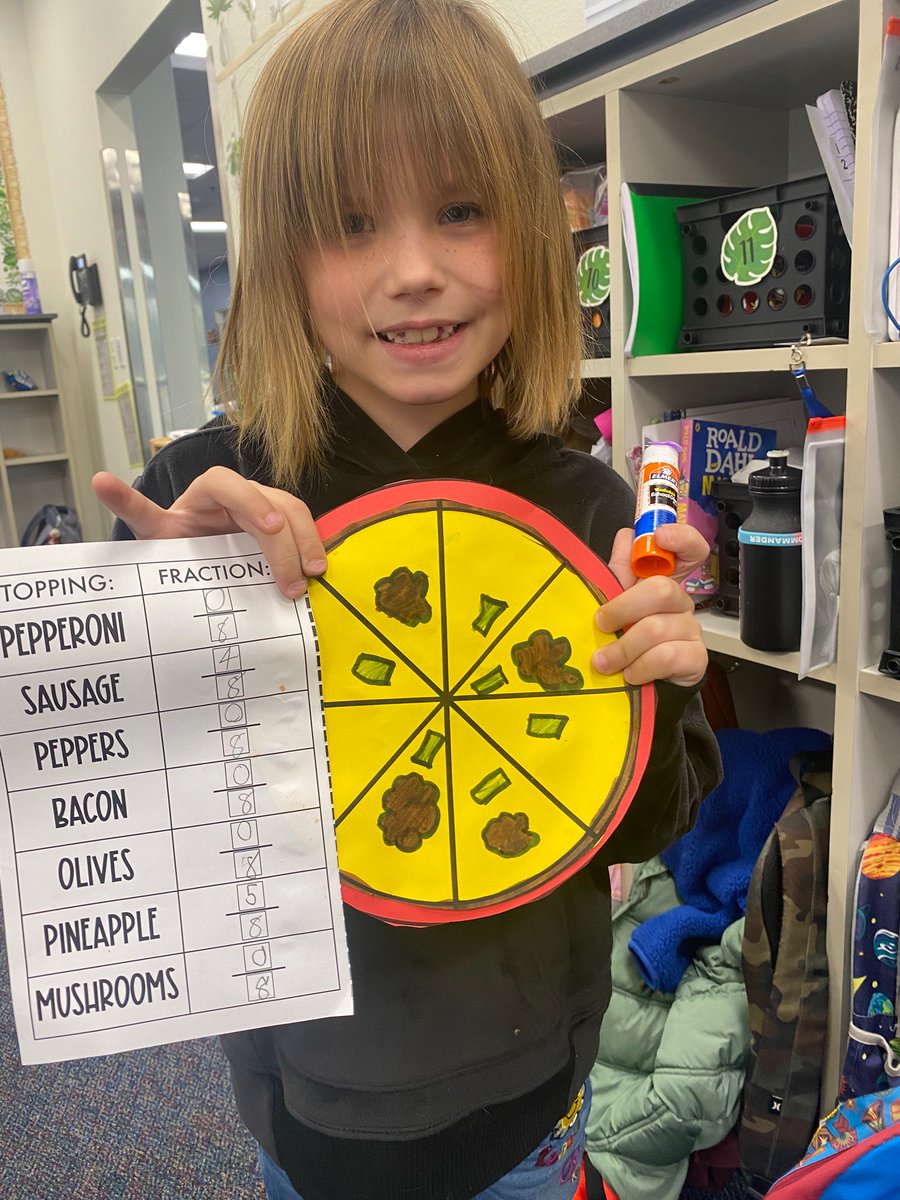 What food goes best with fractions? Pizza of course! #wearemcneil