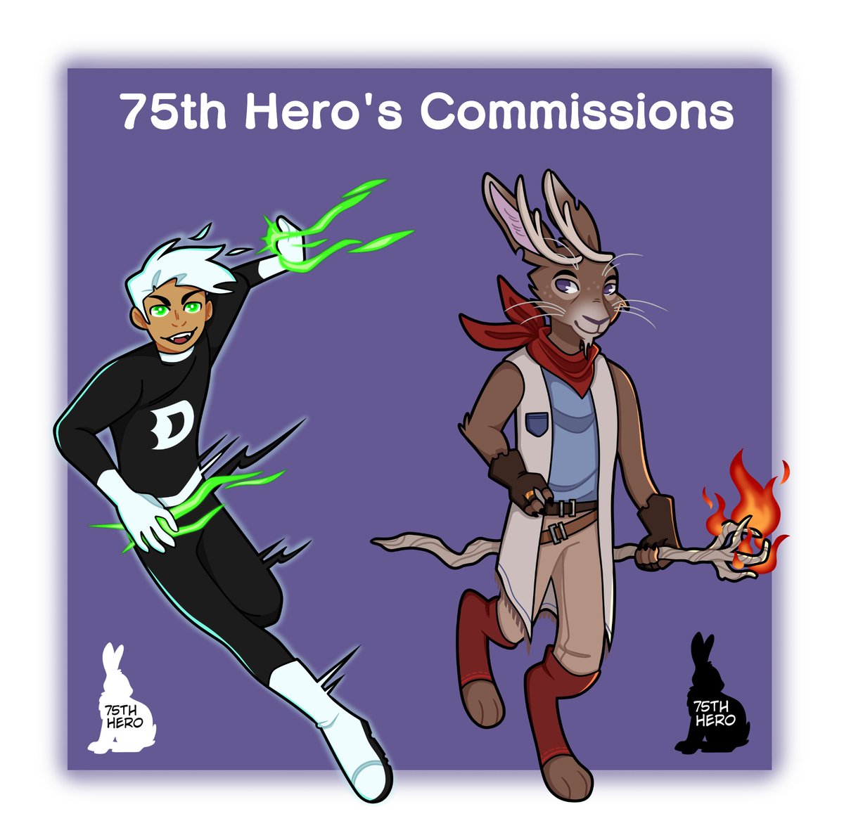 75thHero's tweet photo. My updated commissions page! Commissions are OPEN! #CommissionSheet https://t.co/3Nm5sI50HC