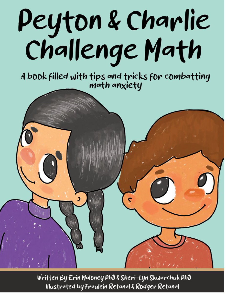 Maloney and Skwarchuk's book, Peyton &amp; Charlie Challenge Math, features illustrations from one of our graduate students, Fraulein Retanal, and one of our volunteers, Rodger Retanal, and has been edited and formatted by our lab manager, Elora Wales. We are so proud of this team!