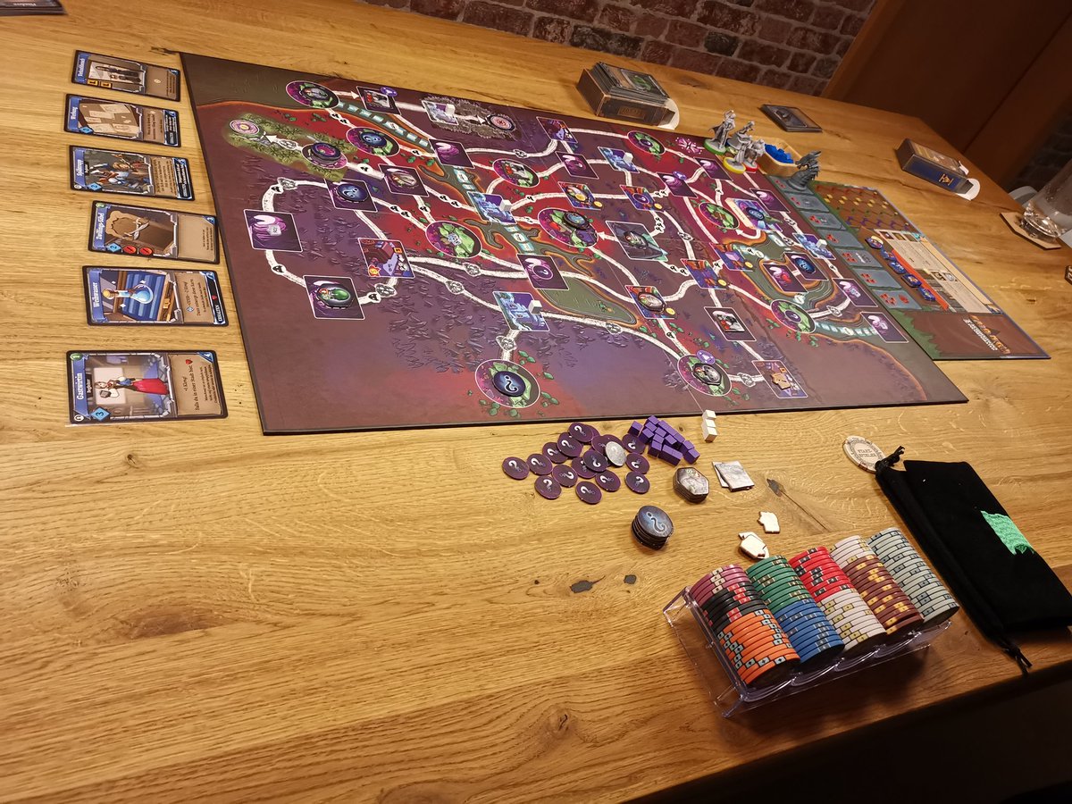 D0ELLNER's tweet image. Spoiler im Bild!

Gleich steht Partie 8 von #Klong #Legacy an. Das Ende ist nah und ich hab immer noch keine Idee, wie es ausgehen könnte bzw. ob es final einen gemeinsamen Sieg gibt oder einer alleine es wird. Mal schauen wie viel heute geklebt wird 🙈
#boardgames