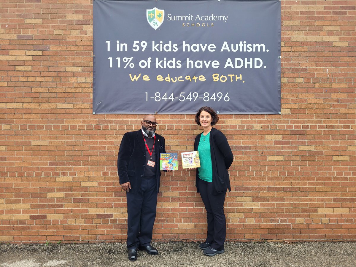 sdbrundidge's tweet photo. Donating copies of @ShelettaIsFunny autism childrens books to @SummitAcademies in Warren, OH. Great School doing amazing things for kids and their families ❣️ https://t.co/QbYOnNd8lj