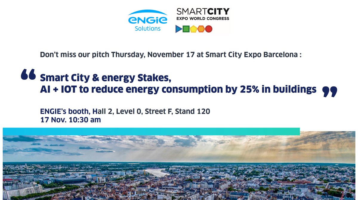 RomyKalt's tweet photo. #SCEWC22 Don’t miss our pitch tomorrow thursday, November 17th at @SmartCityexpo in Barcelona.

@fgailliot will showcase how 𝗔𝗜 𝗮𝗻𝗱 𝗜𝗼𝗧 𝗰𝗼𝘂𝗹𝗱 𝗾𝘂𝗶𝗰𝗸𝗹𝘆 𝗿𝗲𝗱𝘂𝗰𝗲 𝗲𝗻𝗲𝗿𝗴𝘆 𝗰𝗼𝗻𝘀𝘂𝗺𝗽𝘁𝗶𝗼𝗻 𝗯𝘆 𝟮𝟱% 𝗶𝗻 𝘁𝗲𝗿𝘁𝗶𝗮𝗿𝘆 𝗯𝘂𝗶𝗹𝗱𝗶𝗻𝗴𝘀 👍🏽 https://t.co/s1w0eRlv60