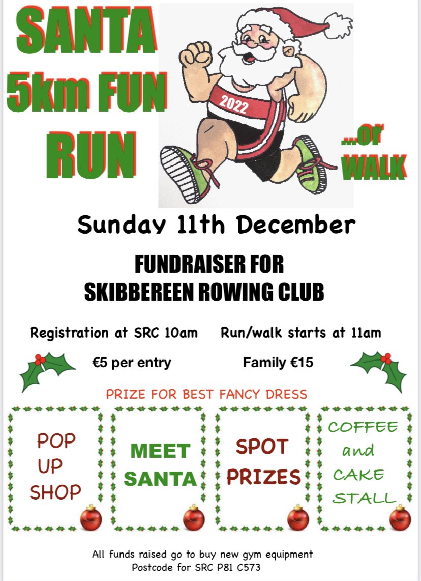 Skibbereen Rowing Clubs Santa 5km Fun Run 🎅🏼 #santarun #skibbrc #skibbrowing #funrun