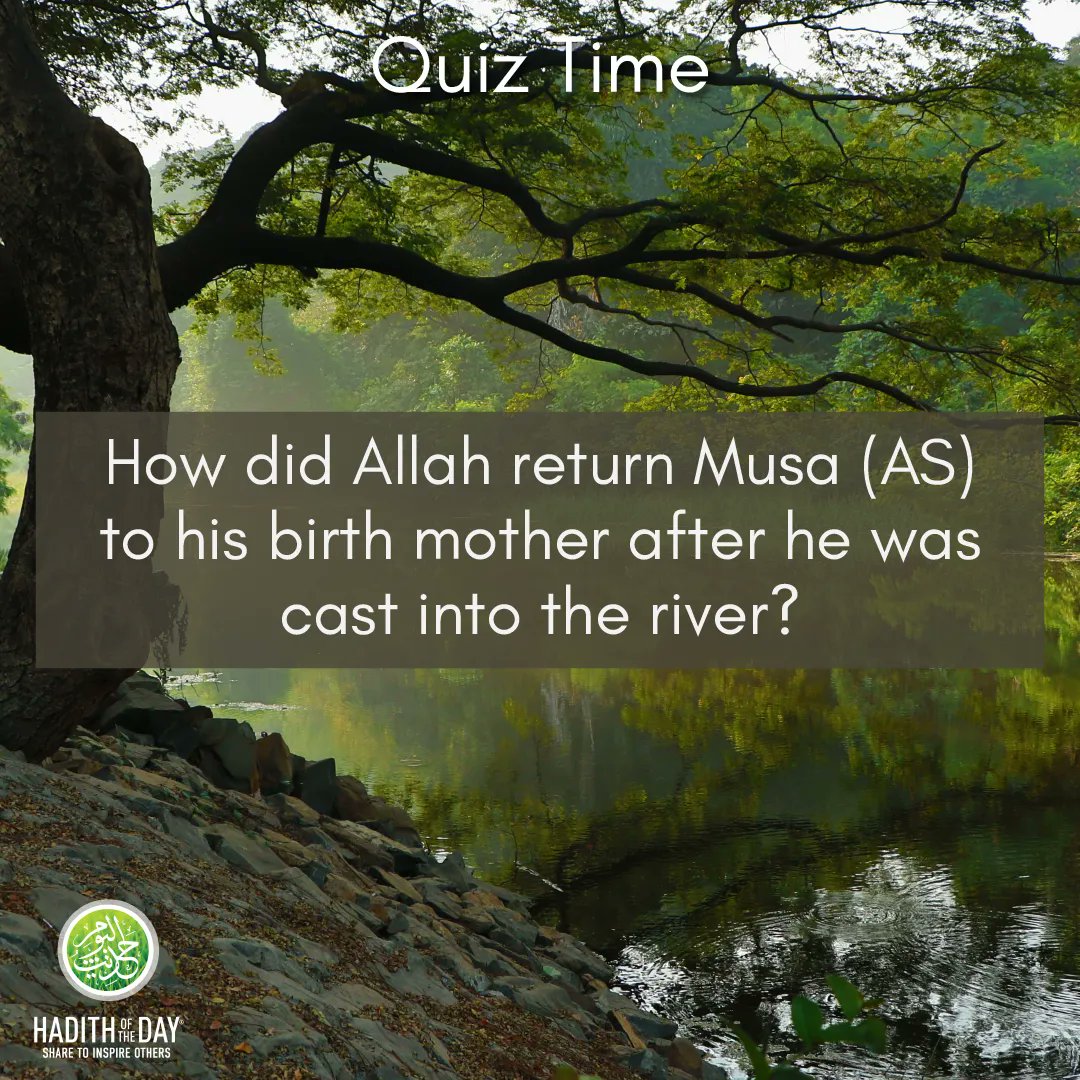 Hadithoftheday's tweet photo. Quiz Time! https://t.co/KQDemNGL0s