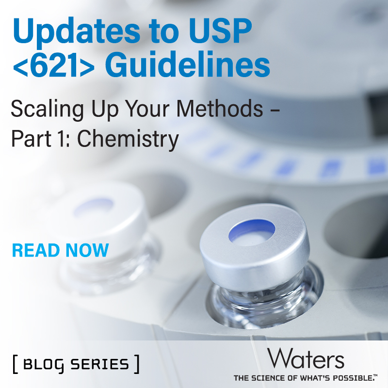 WatersCorp's tweet photo. Take full advantage of new and upcoming chemistries under imminent updates to the USP <621> guidelines. Read Part 1 of the blog series to learn about the revisions to the allowable scaling of gradients: https://t.co/aQ1ANPBDFI #methoddevelopment #LC #liquidchromatography #USP621 https://t.co/K98DPHKxSq