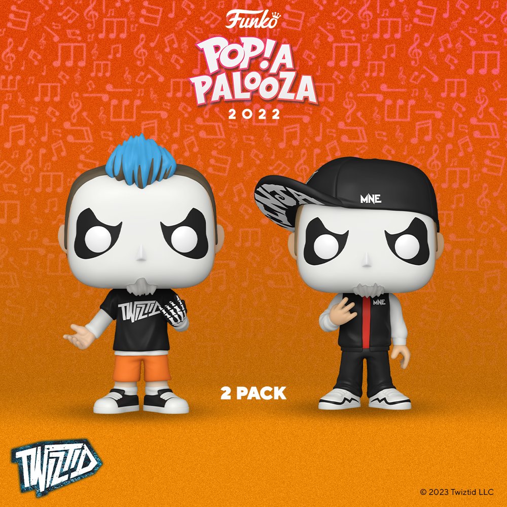 Popapalooza 2022: POP! Rocks: Twiztid 2-Pack - Madrox &amp; Monoxide. Click the link to be notified when available on Funko.com! bit.ly/3GjUeVK #FunkoPopapalooza #Funko #FunkoPOP