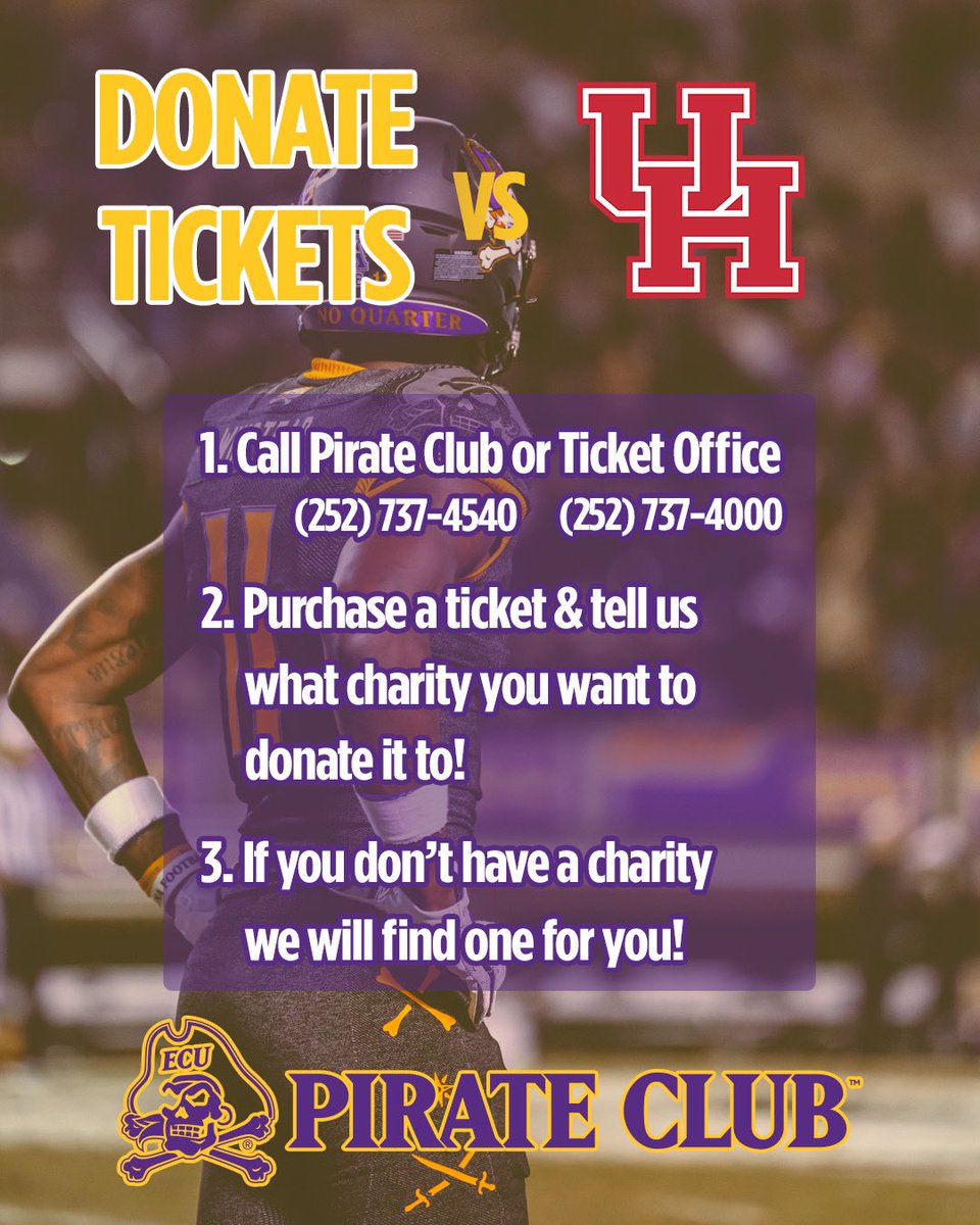 ecupirateclub's tweet photo. Help us fill Dowdy-Ficklen Stadium on Saturday and give our seniors a memorable day!! https://t.co/EMxzC1y1Ms