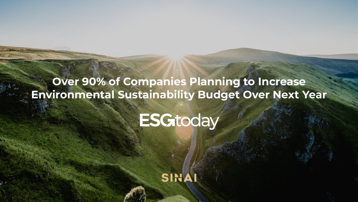 Per @honeywell's Environmental Sustainability Index, 90% of companies are increasing their environmental sustainability budgets over the next year. We're excited to work with companies that are committed to following the path to #NetZero. More: bit.ly/3DUJlb