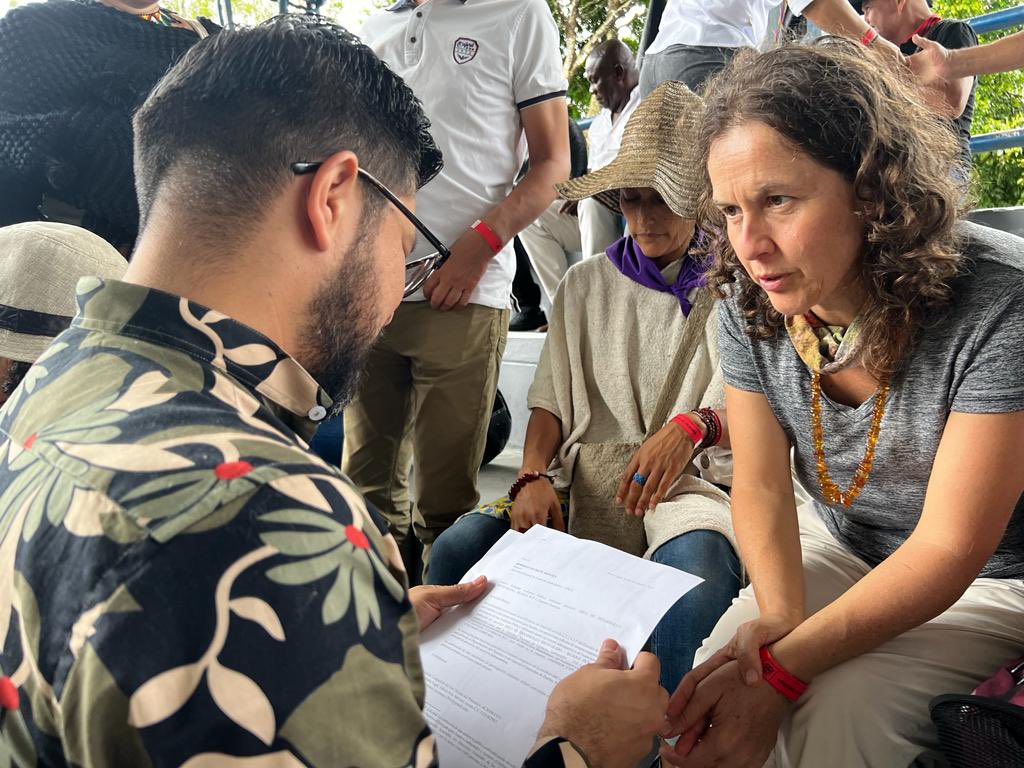 CancimanceL's tweet photo. #PutumayoTienesLaPalabra
Hoy traemos a este Diálogo Regional Vinculante en Puerto Asís, la visión de las comunidades de este territorio Andino Amazónico, somos agua, biodiversidad, riqueza natural para ser Potencia de vida. 
@DNP_Colombia @MincomercioCo https://t.co/y0jbuhOyTs