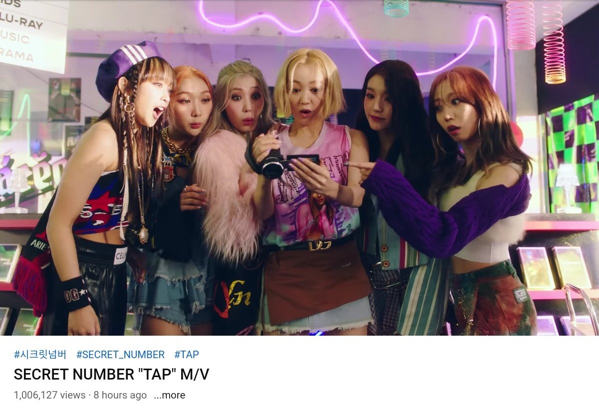 OizXRose's tweet photo. Secret Number Music Video Tap has reached 1 Million Views in just 8 hours!!!, lets reach 2M lockeyss π₯π₯π₯
#SECRET_NUMBER #SecretNumber5thSingle https://t.co/u7ezYOIYbq