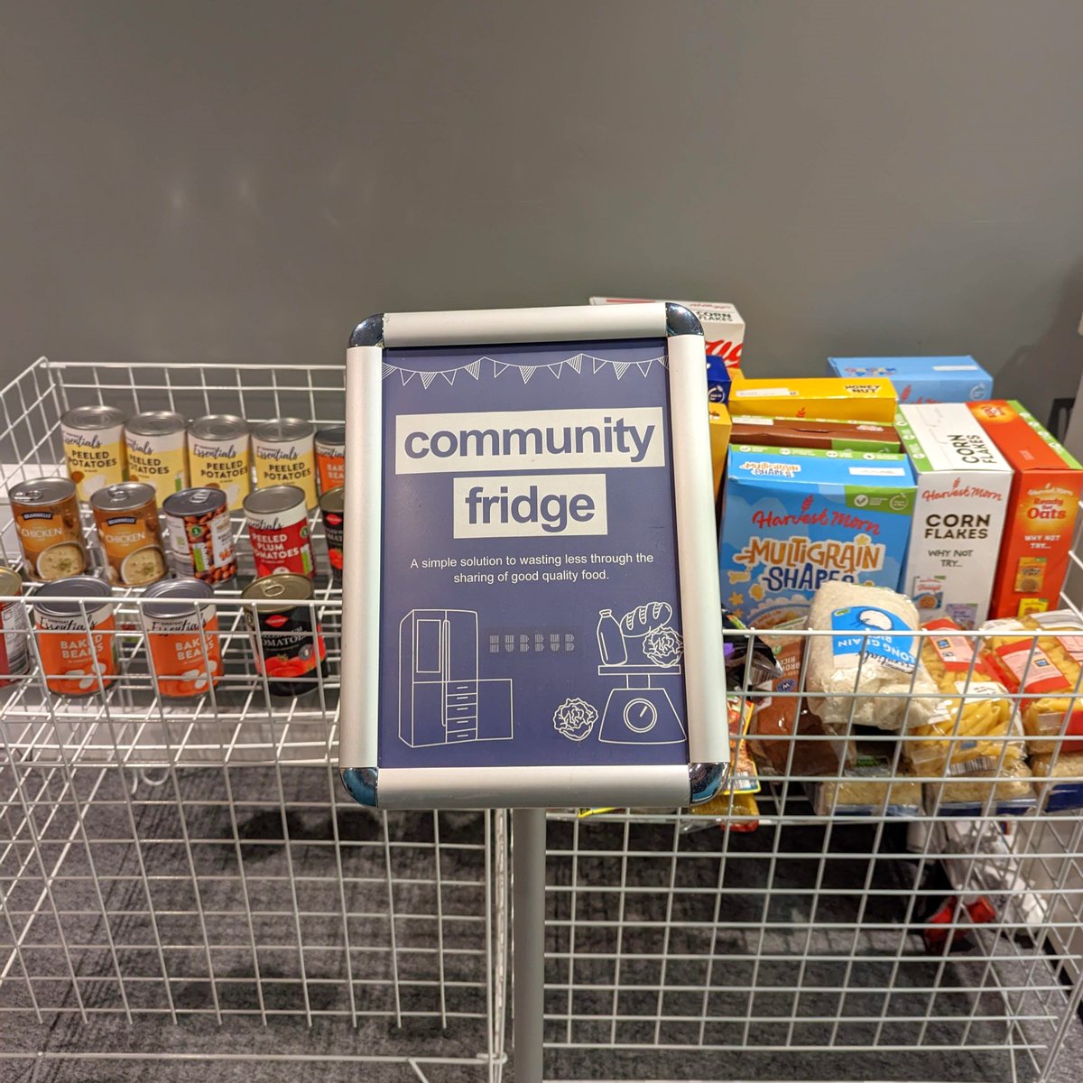 upsu's tweet photo. The UPSU Community Larder is here to help you through the cost-of-living crisis.
We hope to have tins, pasta, sauces, toiletries and more available to help those in need.

Opening Times:
10am - 4pm, Monday-Friday.
Location:
In The Hive, to the right of the entrance. https://t.co/KQoRxqLSKU