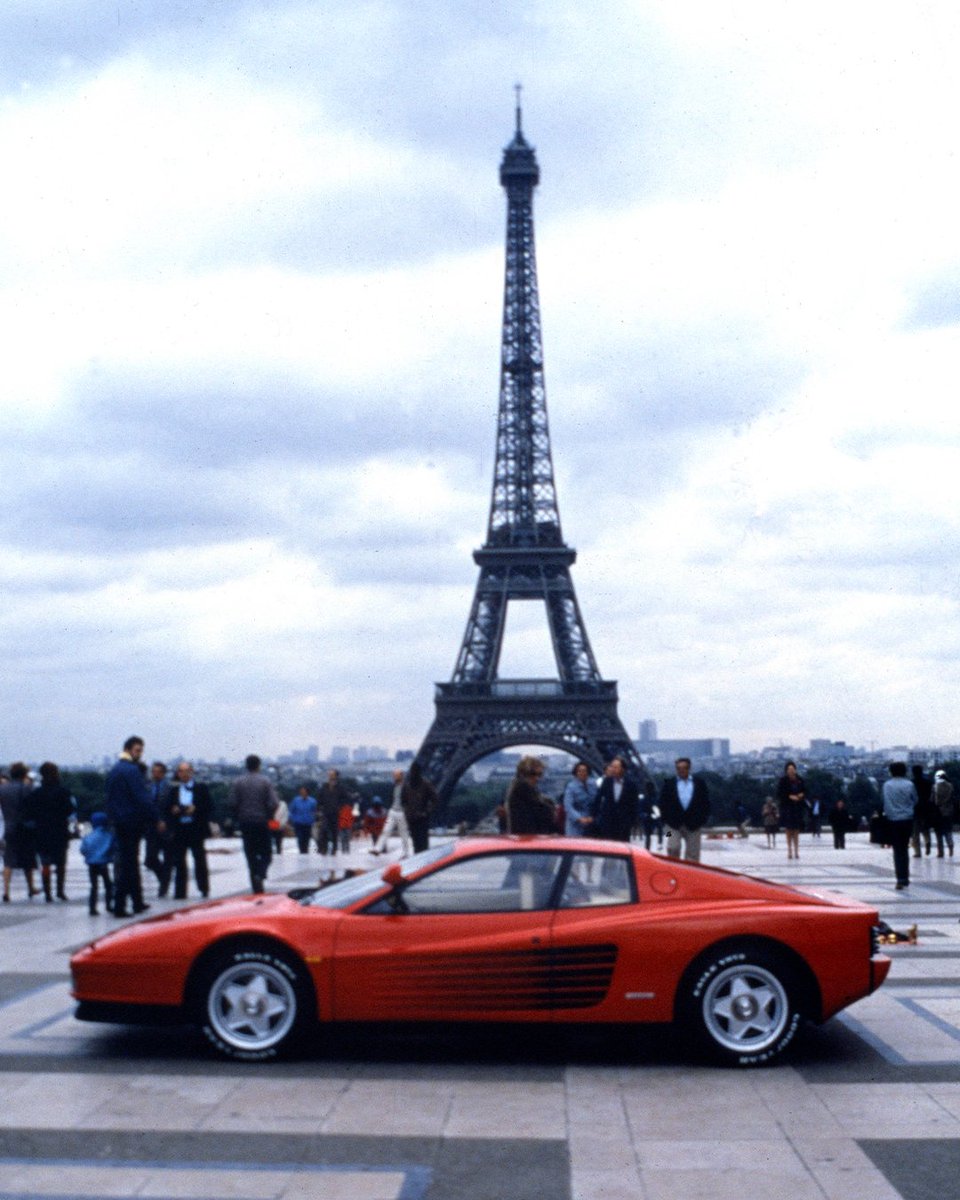 Ferrari's tweet photo. Italian excellence in #Paris. 
#FerrariTestarossa #MuseiFerrari #Ferrari https://t.co/dBCVvccL9A