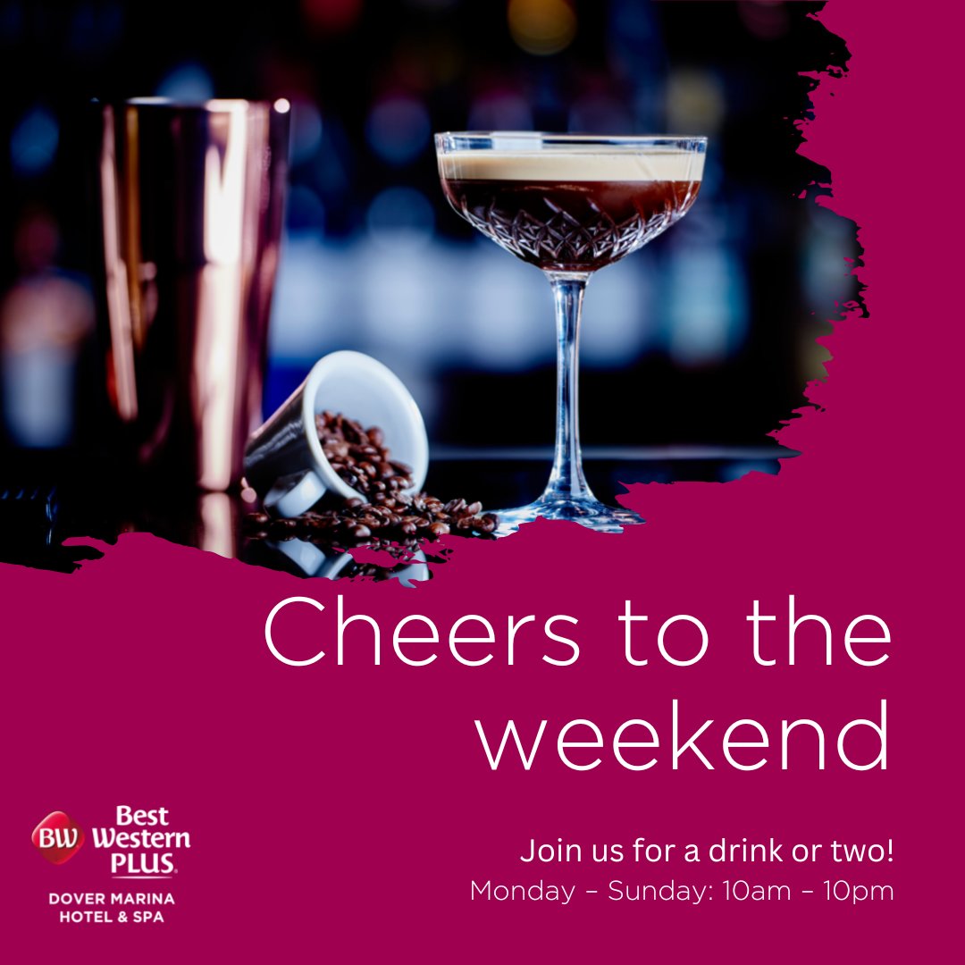 DoverMarinaHtl's tweet photo. Beat those mid-week blues by making plans for your weekend with a cocktail or two at our Waterfront Bar &amp; Lounge.  

We're already eyeing up an espresso martini 🍸 

https://t.co/ghVYdSwIRk | 01304 203633

#DinnerDate #Cocktails #WaterfrontBar https://t.co/ruXViTzA7k https://t.co/mH3x0vI01R
